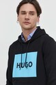HUGO bluza bawełniana czarny 50473168