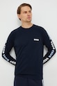 BOSS bluza bawełniana 50474909 nadruk granatowy 50474909