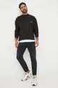 Bombažna mikica Calvin Klein Jeans črna
