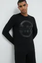 μαύρο Βαμβακερή μπλούζα με μακριά μανίκια Michael Kors Ανδρικά