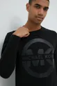 μαύρο Βαμβακερή μπλούζα με μακριά μανίκια Michael Kors
