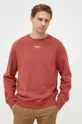 czerwony Calvin Klein Jeans bluza bawełniana J30J320044.9BYY