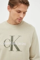 πράσινο Βαμβακερή μπλούζα Calvin Klein Jeans