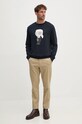 Karl Lagerfeld bluza bawełniana 500951.705071 500951.705071 granatowy AA00