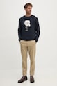 Bavlnená mikina Karl Lagerfeld 500951.705071 tmavomodrá AA00