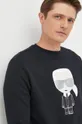 czarny Karl Lagerfeld bluza bawełniana 500951.705071