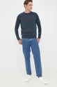 Pamučni pulover Pepe Jeans mornarsko plava