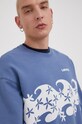 Bavlněná mikina Levi's modrá 38712.0078