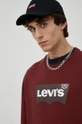 μπορντό Βαμβακερή μπλούζα Levi's