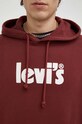 Levi's hanorac de bumbac 38479.0110 burgundia