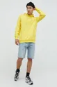 Βαμβακερή μπλούζα adidas Originals κίτρινο