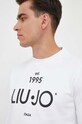 Bavlněná mikina Liu Jo bílá M000P203ESTCREW