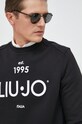 Pamučna dukserica Liu Jo crna M000P203ESTCREW