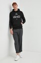 Liu Jo bluza bawełniana M000P203ESTHOODIE czarny AW23