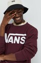 Odzież Vans bluza bawełniana VN0A456A4QU1 bordowy