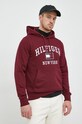 Mikina Tommy Hilfiger MW0MW28173.9BYY burgundské AW22