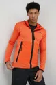 Αθλητική μπλούζα adidas TERREX Tech Fleece πορτοκαλί