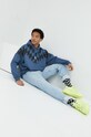 adidas Originals hanorac de bumbac HK7356 albastru AW22