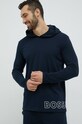 Кофта лаунж BOSS гладкий темно-синій 50481200