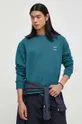 turquoise Samsoe Samsoe cotton sweatshirt