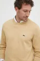 beżowy Lacoste bluza