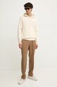 Lacoste sweatshirt SH9623 creamy AW25