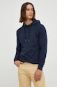 Bruuns Bazaar felpa in cotone blu navy BBM1278