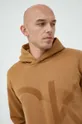 brązowy Calvin Klein bluza