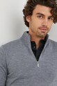 Calvin Klein sweter wełniany szary K10K110421.9BYY