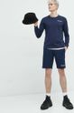 Памучна блуза с дълги ръкави Champion 217868 тъмносин AW22