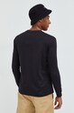 Oblečení Bavlněné tričko s dlouhým rukávem Champion 217868 černá