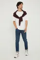 Бавовняний светер Sisley бордо
