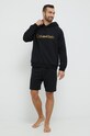 Μπλούζα πιτζάμας Calvin Klein Underwear 000NM2374E.9BYY μαύρο AW22