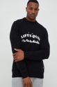 Quiksilver sweter z domieszką wełny czarny EQYSW03281