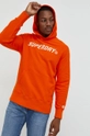 oranžová Bavlnená mikina Superdry