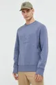 niebieski Superdry bluza bawełniana