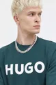 zelena Bombažen pulover HUGO