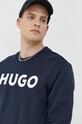 Bavlnená mikina HUGO tmavomodrá 50477328