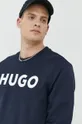 mornarsko modra Bombažen pulover HUGO