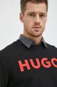 czarny HUGO bluza bawełniana