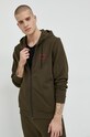 HUGO bluza bawełniana 50481342 zielony AW22