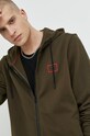 HUGO bluza bawełniana zielony 50481342