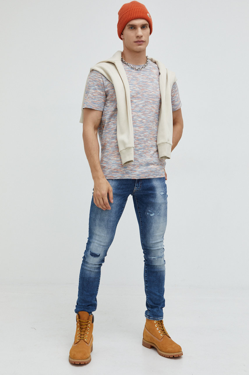 Bavlněná mikina Jack & Jones Jcodes smetanová