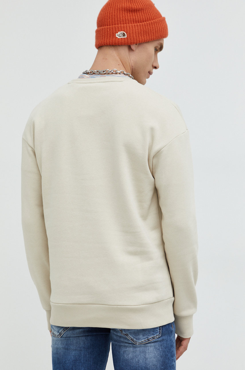 smetanová Bavlněná mikina Jack & Jones Jcodes