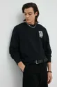 μαύρο Βαμβακερή μπλούζα Wrangler