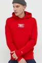 rosso Tommy Jeans felpa in cotone