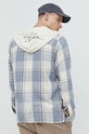 Дрехи Памучна риза Hollister Co. KI325.2304.178 бежов