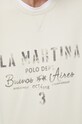 La Martina bluza bawełniana beżowy UMF312