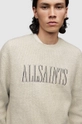 AllSaints bluza CARSON CREW beżowy