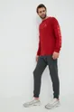 Βαμβακερή μπλούζα με μακριά μανίκια Burton κόκκινο